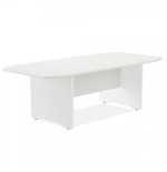 3094-MESA DE REUNIONES 220X100X72CM. COLOR: PATA BLANCA / TABLERO BLANCO ROCADA 3003AW04V24