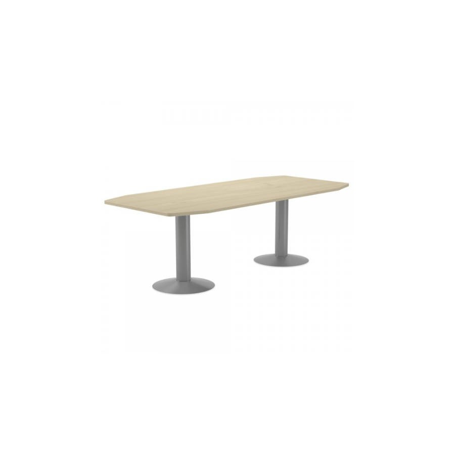 3095-MESA DE REUNIONES 220X100X72CM. COLOR: PATA METALICA GRIS / TABLERO HAYA ROCADA 3003AT01 3095-MESA DE REUNIONES 220X100X72CM. COLOR: PATA METALICA GRIS / TABLERO HAYA ROCADA 3003AT01