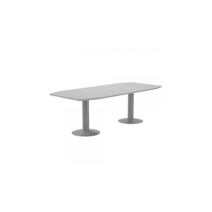 3096-MESA DE REUNIONES 220X100X72CM. COLOR: PATA METALICA GRIS / TABLERO GRIS ROCADA 3003AT02 3096-MESA DE REUNIONES 220X100X72CM. COLOR: PATA METALICA GRIS / TABLERO GRIS ROCADA 3003AT02