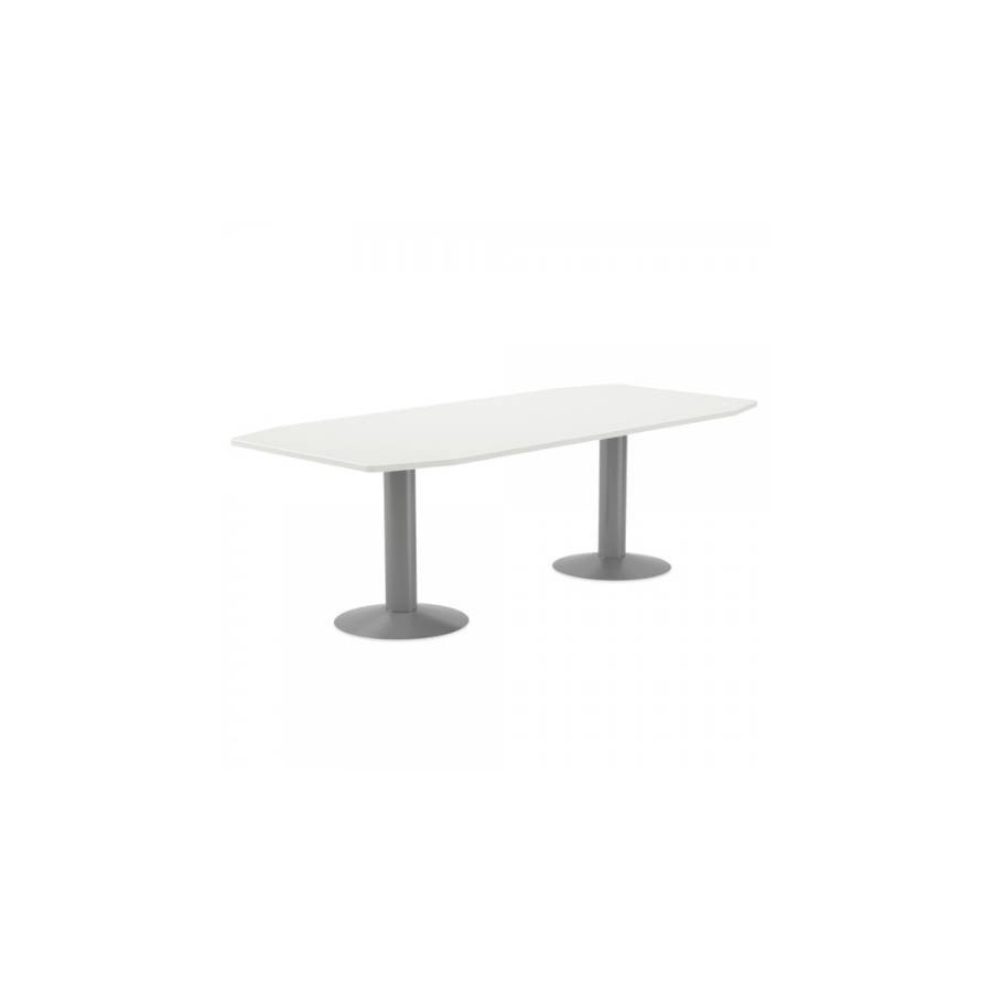 3097-MESA DE REUNIONES 220X100X72CM. COLOR: PATA METALICA GRIS / TABLERO BLANCO ROCADA 3003AT04 3097-MESA DE REUNIONES 220X100X72CM. COLOR: PATA METALICA GRIS / TABLERO BLANCO ROCADA 3003AT04