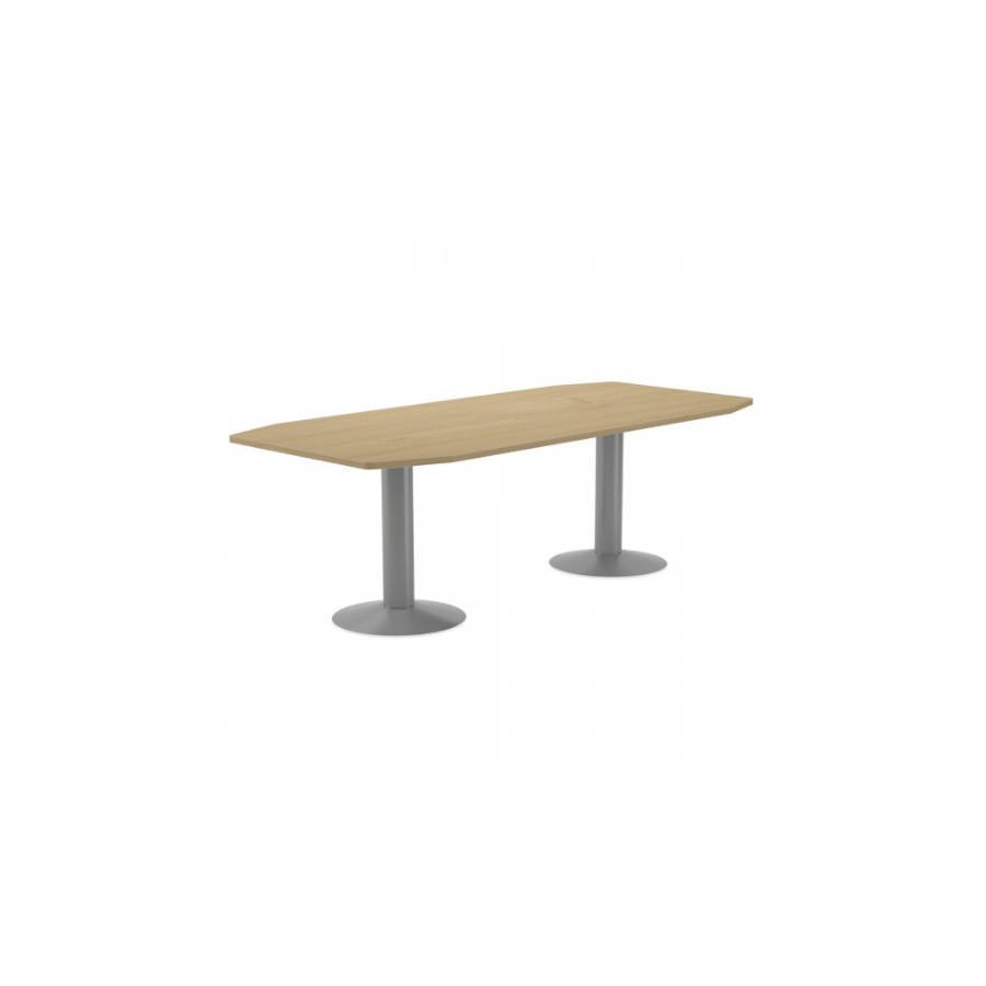 3098-MESA DE REUNIONES 220X100X72CM. COLOR: PATA METALICA GRIS / TABLERO ROBLE ROCADA 3003AT08 3098-MESA DE REUNIONES 220X100X72CM. COLOR: PATA METALICA GRIS / TABLERO ROBLE ROCADA 3003AT08