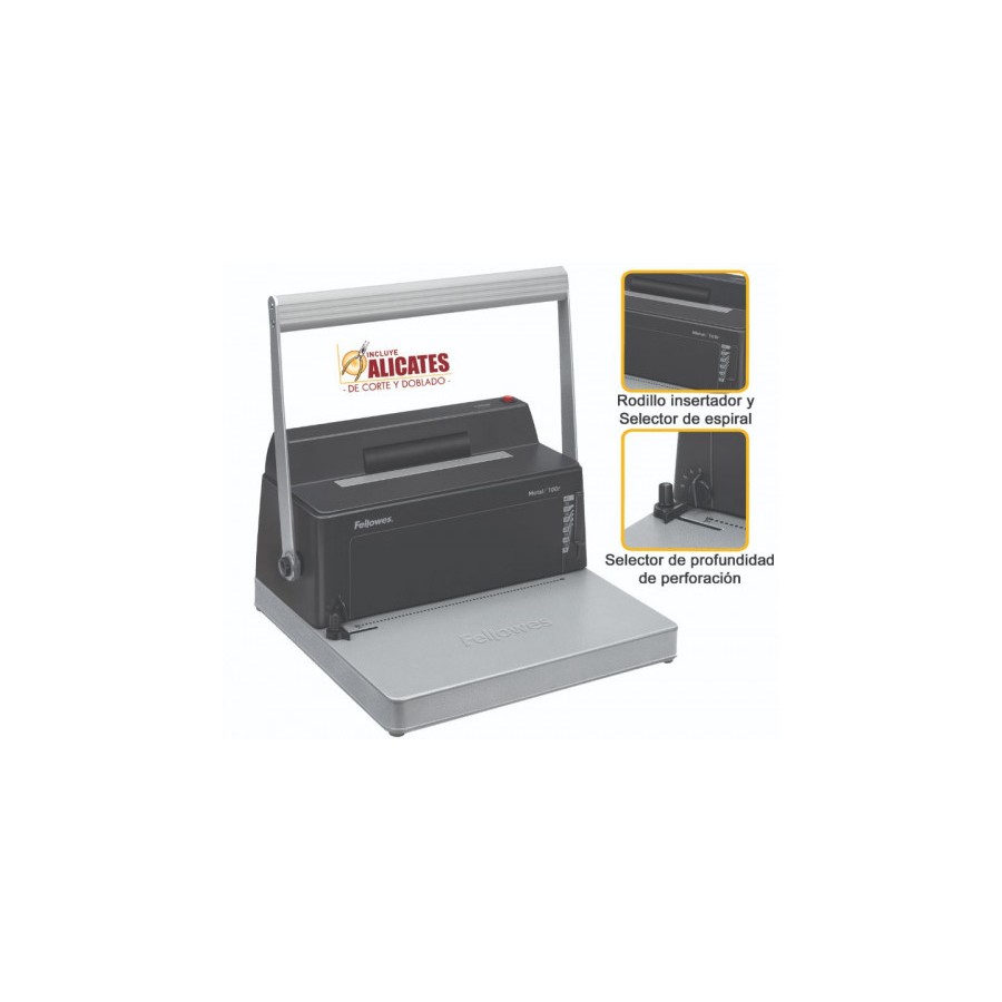 310-ENCUADERNADORA ESPIRAL METALICA 100R FELLOWES 0200401 310-ENCUADERNADORA ESPIRAL METALICA 100R FELLOWES 0200401