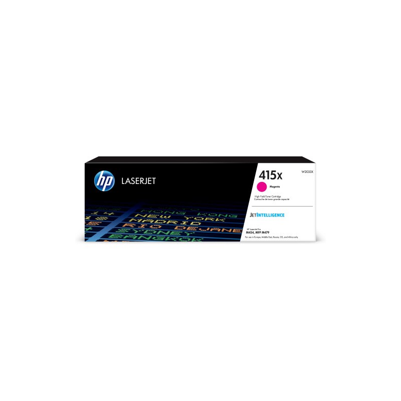 3123-HP Cartucho de toner Original LaserJet 415X magenta de alta capacidad 3123-HP Cartucho de toner Original LaserJet 415X magenta de alta capacidad