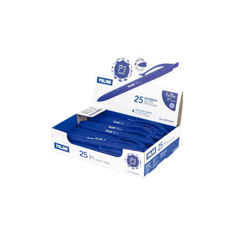 3134-EXPOSITOR 25 BOLIGRAFOS P1 TOUCH AZUL MILAN 176510925 3134-EXPOSITOR 25 BOLIGRAFOS P1 TOUCH AZUL MILAN 176510925