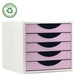 31380-MODULO ECOGREEN 5 CAJONES 100% RECICLADO Y RECICLABLE DIN A4 FOLIO Y SUBCARPETA MEDIDAS: 340X270X260 MM CARCASA GR