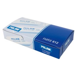3143-Milan CPM612 goma Plastico Blanco 12 pieza(s)