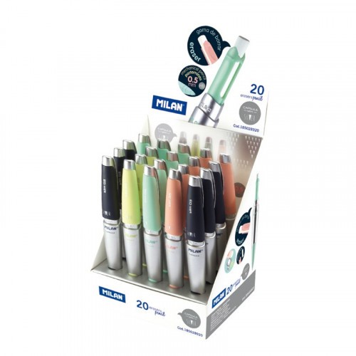 3158-EXPOSITOR 20 PORTAMINAS CAPSULE SLIM SILVER MILAN 185028920