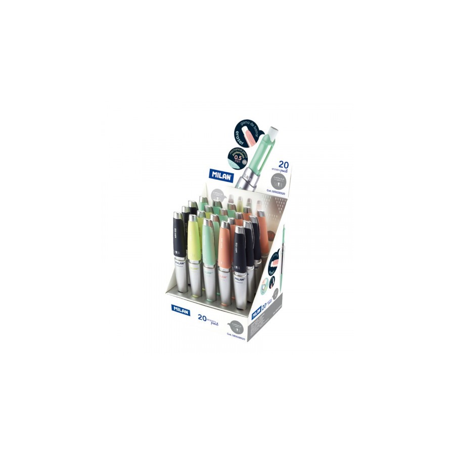 3158-EXPOSITOR 20 PORTAMINAS CAPSULE SLIM SILVER MILAN 185028920 3158-EXPOSITOR 20 PORTAMINAS CAPSULE SLIM SILVER MILAN 185028920