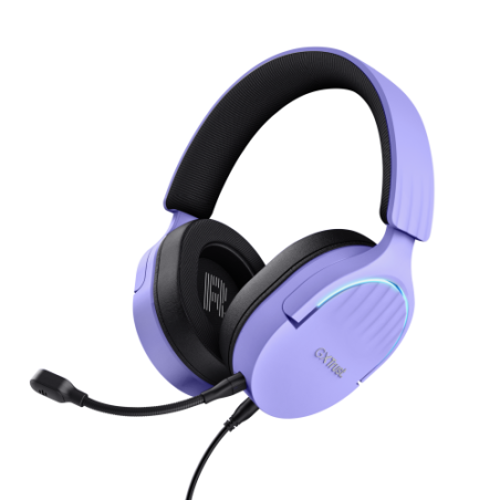31998-Trust GXT 490P FAYZO Auriculares Alambrico Diadema Juego USB tipo A Negro, Purpura