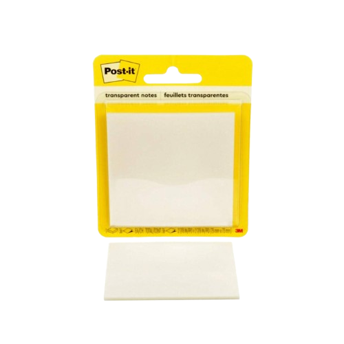 32041-PACK 36 HOJAS DE NOTAS TRANSPARENTES 600 TRSPT 73X73MM. POST