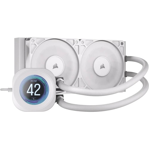 32044-Corsair Nautilus 240 RS LCD Procesador Sistema de refrigeracion liquida todo en uno 12 cm Blanco 1 pieza(s)