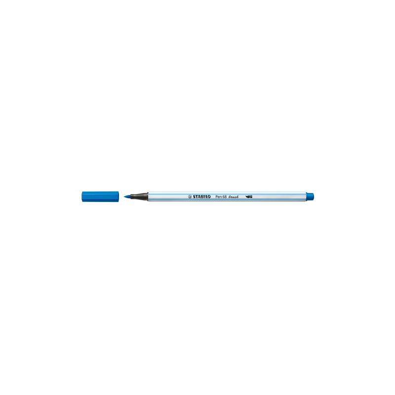3216-ROTULADOR PUNTA FIBRA PINCEL PEN 68 BRUSH AZUL OSCURO STABILO 568/41
