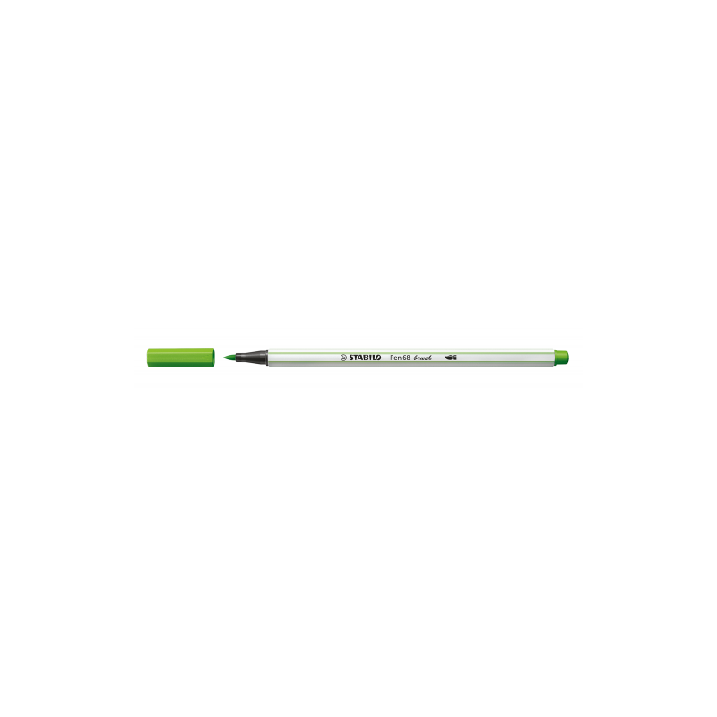 3220-ROTULADOR PUNTA FIBRA PINCEL PEN 68 BRUSH VERDE HOJA STABILO 568/43
