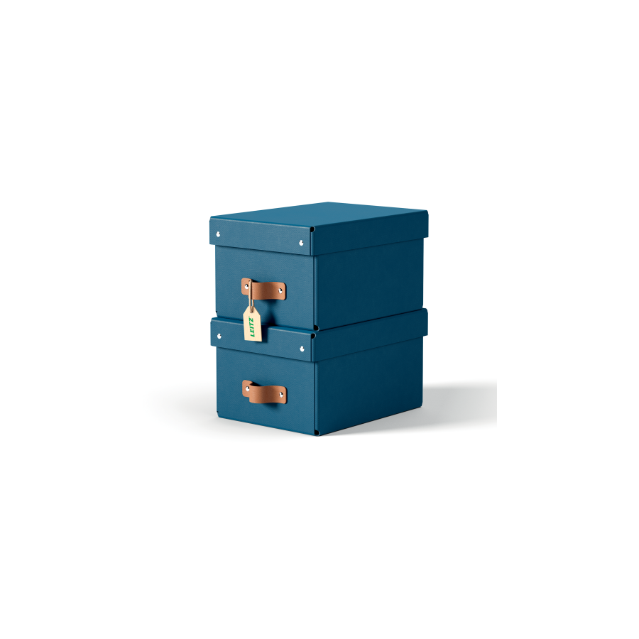 32214-PACK 2 CAJAS DE ALMACENAMIENTO CARTON PEQUENA COLOR AZUL LEITZ 61470068 32214-PACK 2 CAJAS DE ALMACENAMIENTO CARTON PEQUENA COLOR AZUL LEITZ 61470068