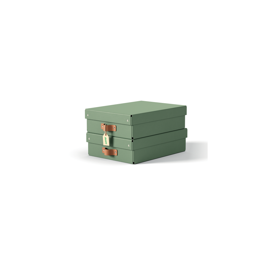 32220-PACK 2 CAJAS DE ALMACENAMIENTO CARTON MEDIANA BAJA COLOR VERDE LEITZ 61480050 32220-PACK 2 CAJAS DE ALMACENAMIENTO CARTON MEDIANA BAJA COLOR VERDE LEITZ 61480050