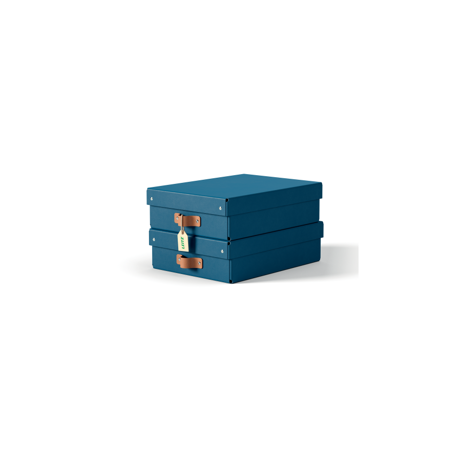 32222-PACK 2 CAJAS DE ALMACENAMIENTO CARTON MEDIANA BAJA COLOR AZUL LEITZ 61480068 32222-PACK 2 CAJAS DE ALMACENAMIENTO CARTON MEDIANA BAJA COLOR AZUL LEITZ 61480068