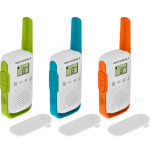 32303-PACK 3 WALKIE TALKIE T42 VERDE/AZUL/NARANJA T42 MOTOROLA 59T42TRIPLEPACK