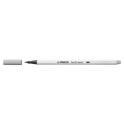 3232-ROTULADOR PUNTA FIBRA PINCEL PEN 68 BRUSH GRIS MEDIO STABILO 568/95