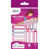 3240-SOBRE 30 ETIQUETAS ADHESIVAS PERMANENTE 50X10MM ROSA Y VIOLETA AVERY RESMI30F-UK