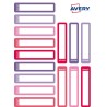 3241-SOBRE 30 ETIQUETAS ADHESIVAS PERMANENTE 50X10MM ROSA Y VIOLETA AVERY RESMI30F-UK