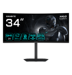 32410-GIGABYTE GS34WQCA Monitor Gaming Curvo 34" WQHD - 3440 x 1440, 1500R, 120Hz, 1ms, 300 cd/m2, FreeSync Premium, HDR