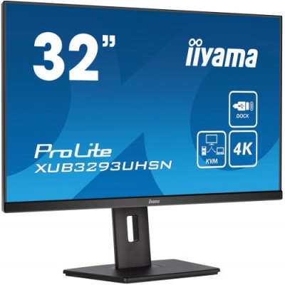 iiyama ProLite XUB3293UHSN B5 pantalla para PC 80 cm 315 3840 x 2160 Pixeles 4K Ultra HD LCD Negro