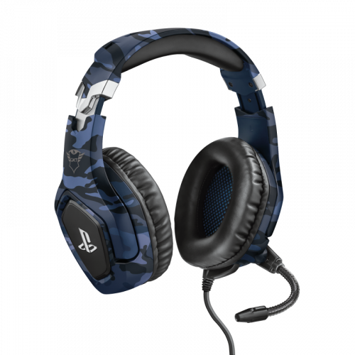 32591-Trust GXT 488 Forze PS4 Auriculares Diadema Conector de 3,5 mm Negro, Azul