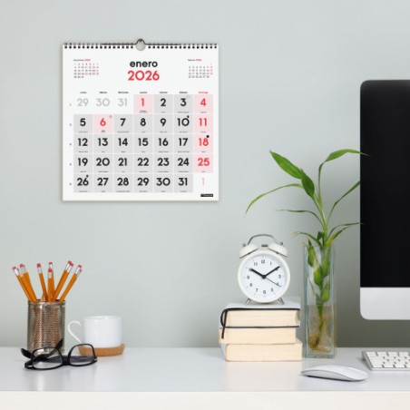 32665-CALENDARIO 2026 NEUTRO PARED NUMEROS GRANDES 300X300MM FINOCAM 780570026