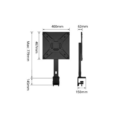 32831-Ewent EW1543 soporte para TV 139,7 cm (55") Negro