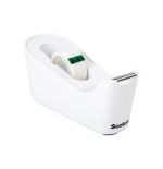 33089-DISPENSADOR PORTARROLLOS C18 DE SOBREMESA COLOR BLANCO CON ROLLO CINTA INVISIBLE 19MM X 33M MAGIC C18-W SCOTH 7012