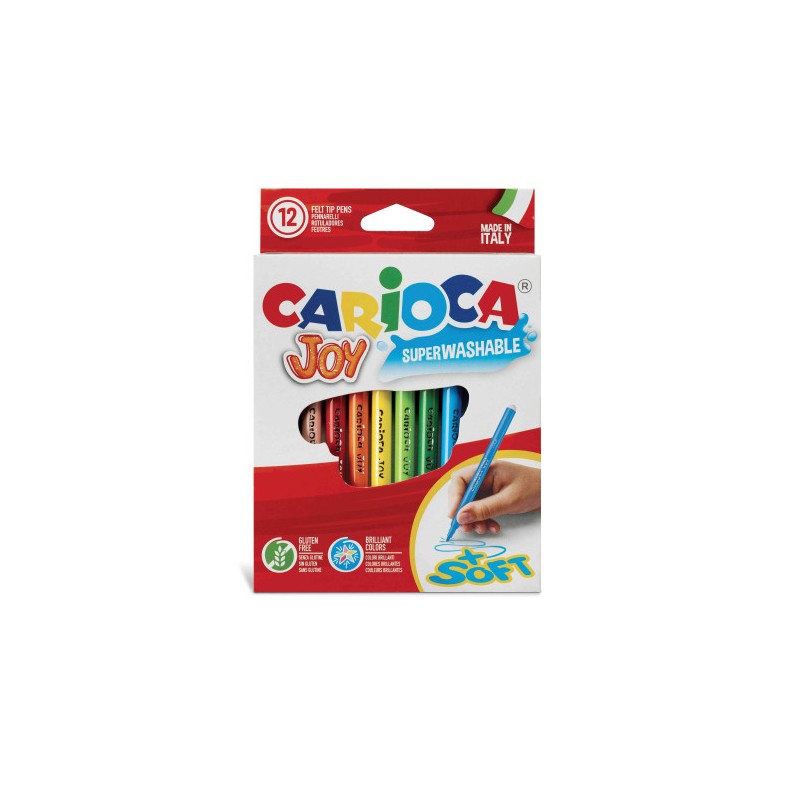 3341-CAJA 12 ROTULADORES COLORES JOY CARIOCA 40614 3341-CAJA 12 ROTULADORES COLORES JOY CARIOCA 40614