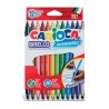 3344-CAJA 12 ROTULADORES COLORES DOBLE PUNTA BIRELLO CARIOCA 41457