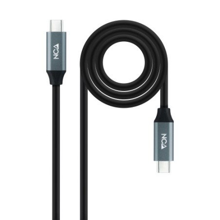 33475-Nanocable Cable USB 3.2 Gen2x2 20Gbps 5A/100W 4K/60Hz USB-C/M-USB-C/M, 2 m