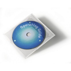 3361-PACK 10 FUNDAS PARA CD/DVD ADHESIVAS DURABLE 8080