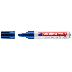 3365-MARCADOR PERMANENTE PUNTA BISELADA 1-5MM No1 AZUL EDDING 1-03