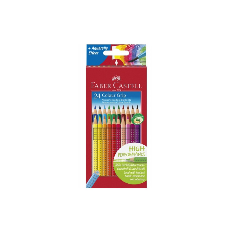 3367-ESTUCHE 24 LAPICES COLOR GRIP FABER CASTELL 112424