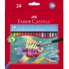 3369-ESTUCHE 24 LAPICES ESCOLARES ACUARELABLES HT-120224 FABER CASTELL 114425