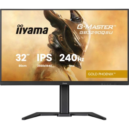 33719-MONITOR IIYAMA, 32 PULGADAS, G-MASTER GB3271QSU-B1 FAST IPS QHD 165HZ 1MS FREESYNC USB-A ALTAVOCES ALTURA AJUSTABL