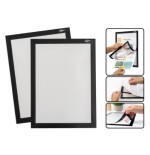33749-BOLSA 2 MARCOS MAGNETICOS ADHESIVOS A4 NEGRO FAIBO 40602