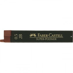 3377-ESTUCHE 12 MINAS 0.5MM SUPER POLIMERAS 2B FABER CASTELL 120502