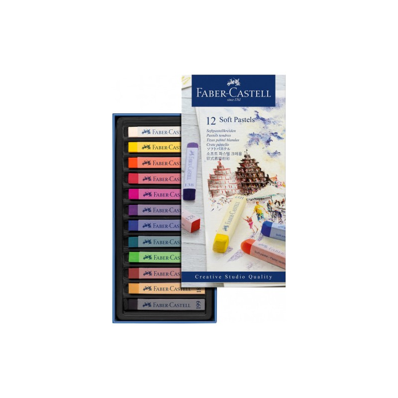 3379-ESTUCHE 12 BARRAS SOFT PASTEL FABER CASTELL 128312 3379-ESTUCHE 12 BARRAS SOFT PASTEL FABER CASTELL 128312