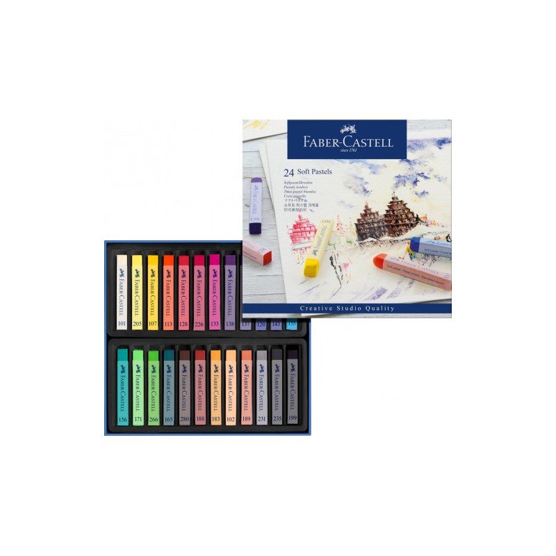 3380-ESTUCHE 24 BARRAS SOFT PASTEL FABER CASTELL 128324 3380-ESTUCHE 24 BARRAS SOFT PASTEL FABER CASTELL 128324