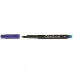 3392-MARCADOR PERMANENTE MULTIMARK PUNTA FINA AZUL FABER CASTELL 151351