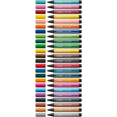 ESTUCHE ARTY CON 6 COLORES ROTULADOR PREMIUM CON PUNTA BISELADA PEN 68 MAX STABILO 768 06 21