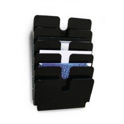 3408-DISPENSADOR PARED FLEXIPLUS 6 COMPARTIMENTOS A4 HORIZONZAL NEGRO DURABLE 1700014061