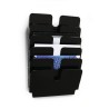 3408-DISPENSADOR PARED FLEXIPLUS 6 COMPARTIMENTOS A4 HORIZONZAL NEGRO DURABLE 1700014061