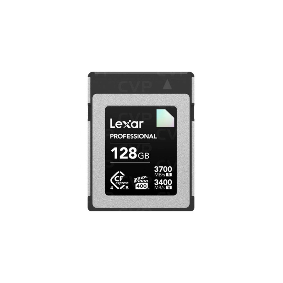 34201-LEXAR 128GB PROFESSIONAL CFEXPRESS 4.0 TYPE-B CARD, UP TO 3700MB/S READ 3400MB/S WRITE. VPG 400