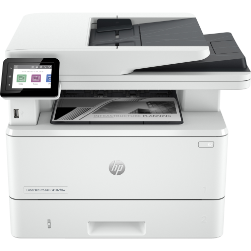 34329-HP LaserJet Pro 4102fdw Inalambrico Multifunction Blanco y negro Impresora, Fotocopiadora, escaner Duplex