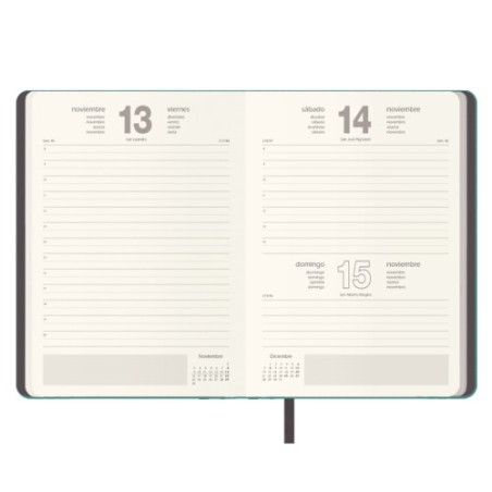 34356-AGENDA 2026 MANHATTAN DIA PAGINA 14 X 20 CM. COLOR VERDE 12869 - 26