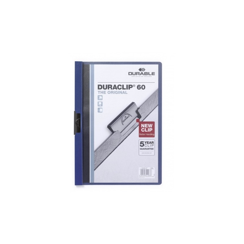 3440-DOSSIER CON CLIP 60 H A4 AZUL OSCURO DURABLE 2209-07 3440-DOSSIER CON CLIP 60 H A4 AZUL OSCURO DURABLE 2209-07